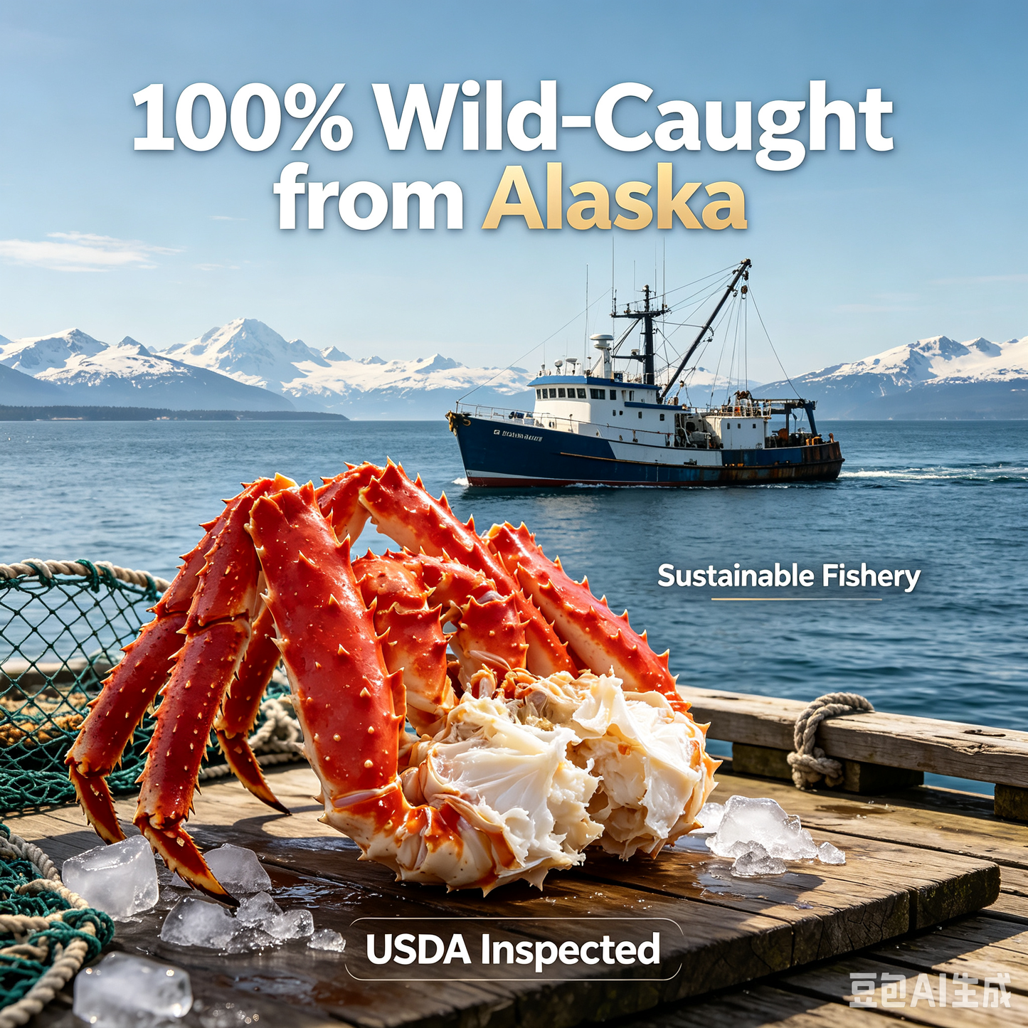 Wild‑Caught Alaskan King Crab Legs｜Jumbo Plump Meat Shipped From US Warehouse