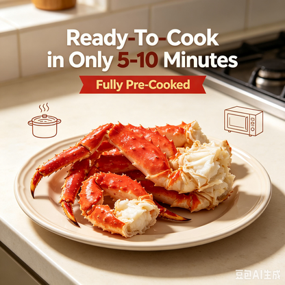Wild‑Caught Alaskan King Crab Legs｜Jumbo Plump Meat Shipped From US Warehouse